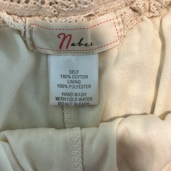 Boho Style Summer Shorts Medium with Lace Hem - Picture 2 of 5